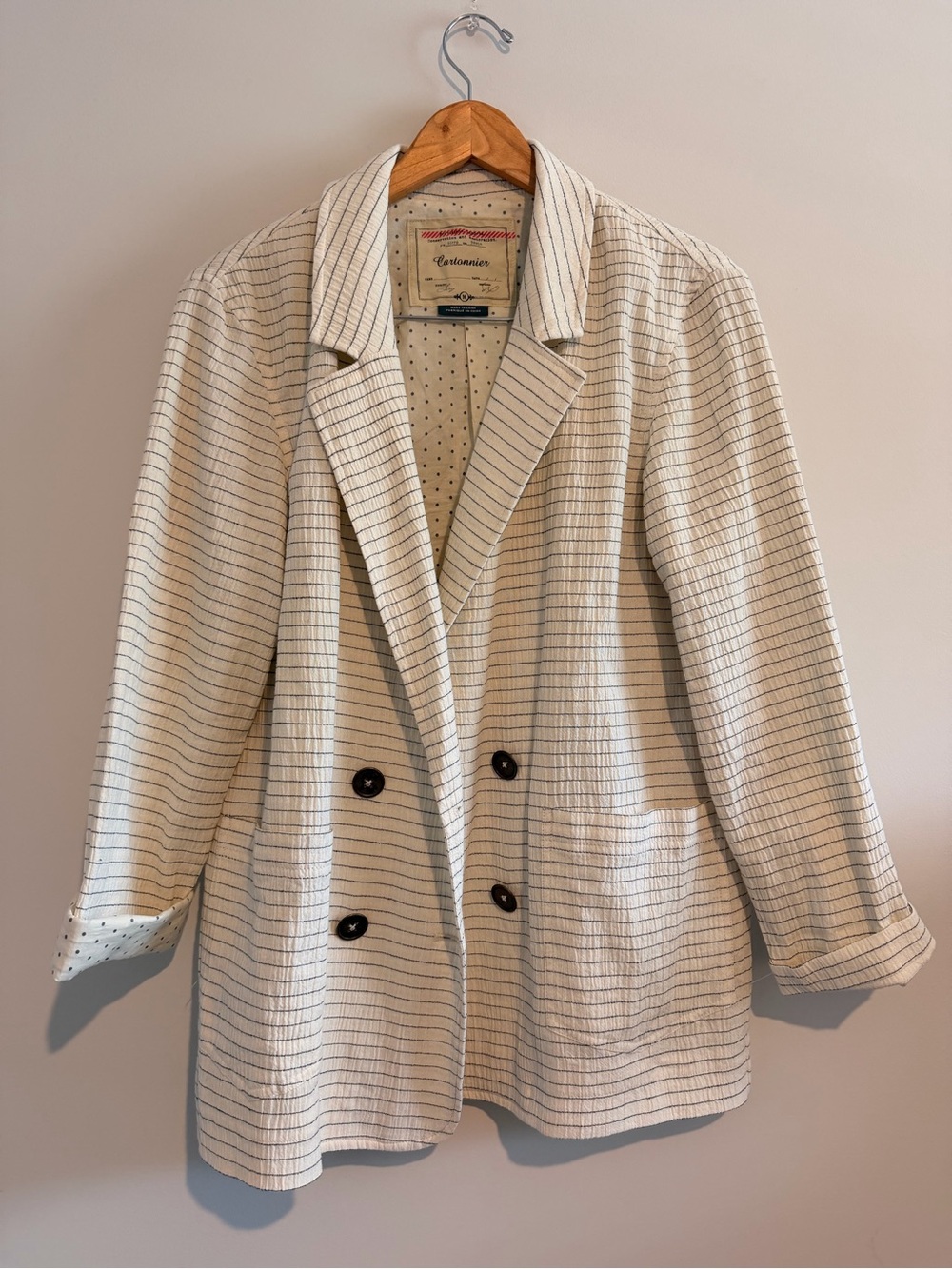 Cartonnier (Anthropologie) Double-Breasted Blazer Jacket - Women's